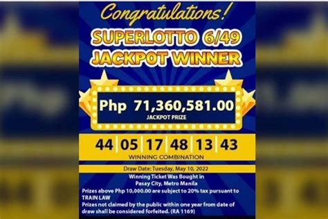 Pasay Lottery .
